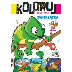 ZWIERZĄTKA. KOLORUJ PO CYFERKACH