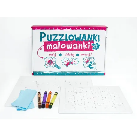 Puzzle Do Kolorowania I Malowania Puzzlowanki Malowanki Maluj Układaj Zmazuj 3+
