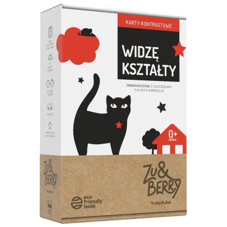 WIDZĘ KSZTAŁTY KARTY KONTRASTOWE MUDUKO 0+