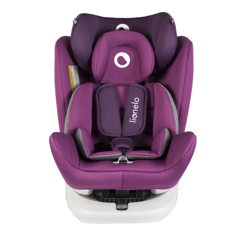 FOTELIK SAMOCHODOWY 0-36 KG ISOFIX 360 STOPNI FIOLETOWY LIONELO BASTIAAN