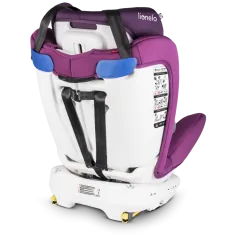 FOTELIK SAMOCHODOWY 0-36 KG ISOFIX 360 STOPNI FIOLETOWY LIONELO BASTIAAN