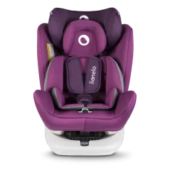 FOTELIK SAMOCHODOWY 0-36 KG ISOFIX 360 STOPNI FIOLETOWY LIONELO BASTIAAN