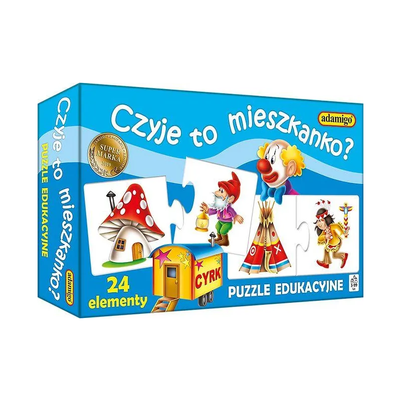 CZYJE TO MIESZKANKO? PUZZLE EDUKACYJNE 3+