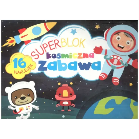Kosmiczna Zabawa. Superblok Z Naklejkami 4+