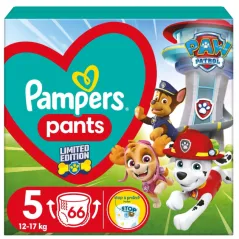 Pieluchomajtki Pampers Baby Dry Pants Rozmiar 5 Psi Patrol 66Szt 12-17Kg