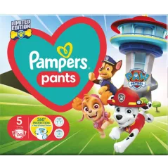 PIELUCHOMAJTKI PAMPERS BABY DRY PANTS ROZMIAR 5 PSI PATROL 66SZT 12-17KG