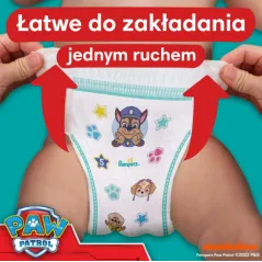 PIELUCHOMAJTKI PAMPERS BABY DRY PANTS ROZMIAR 5 PSI PATROL 66SZT 12-17KG