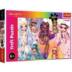 WESOŁE PRZYJACIÓŁKI RAINBOW HIGH PUZZLE 160 ELEMENTÓW TREFL 6+