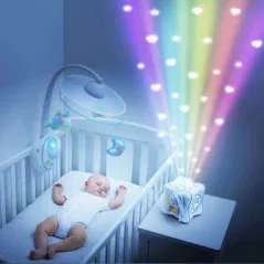 Projektor Z Melodyjką Tęczowa Kostka Różowa Chicco 0M+