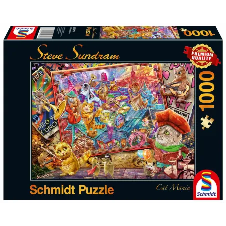 MUZYKALNE KOTY PUZZLE 1000 ELEMENTÓW SCHMIDT 10+