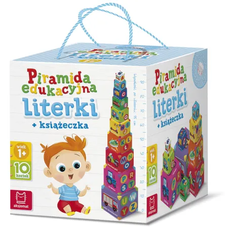PIRAMIDA EDUKACYJNA LITERKI + KSIĄŻECZKA 1+