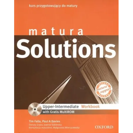 MATURA SOLUTIONS UPPER INTERMEDIATE WORKBOOK Z PŁYTĄ CD - Oxford