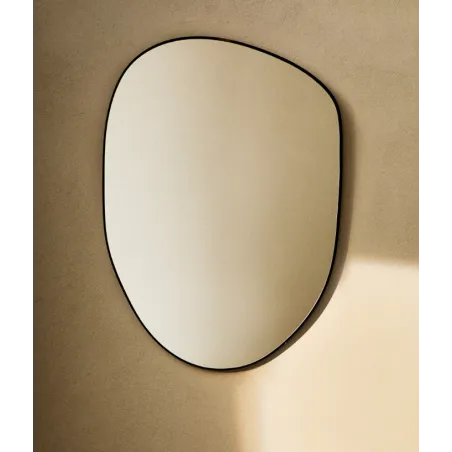 DUŻE LUSTRO ŚCIENNE ASYMETRYCZNE 110 X 80 CM ZARA