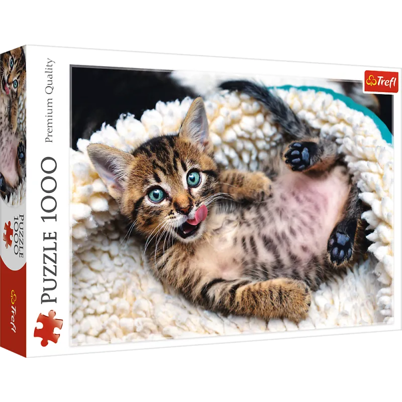 WESOŁY KOTEK PUZZLE 1000 ELEMENTÓW TREFL 10+
