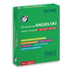 10 minut na angielski Pakiet 4 książek  222 testy GRATIS PONS