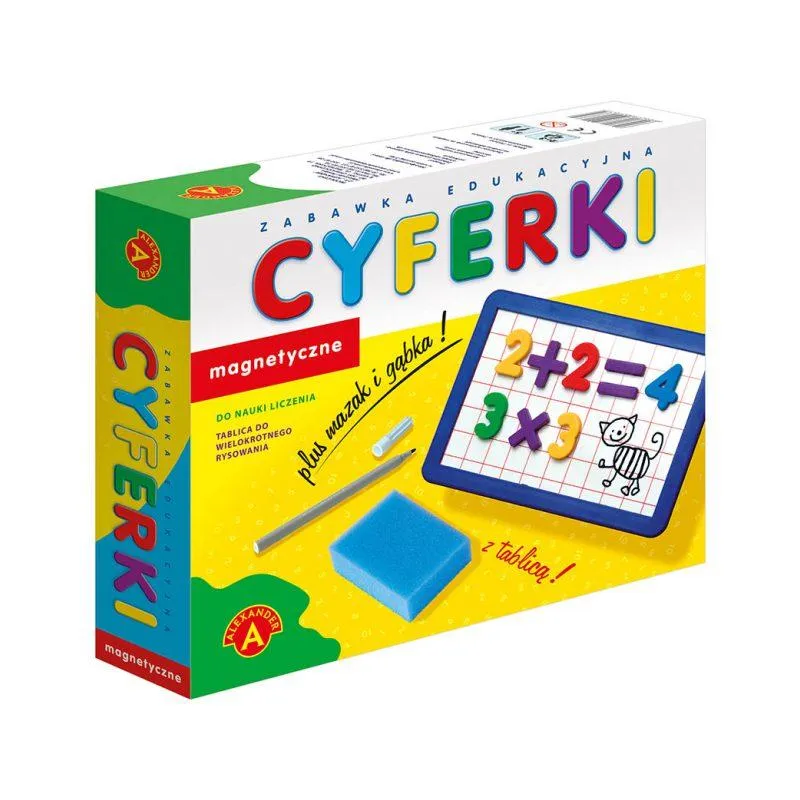 CYFERKI MAGNETYCZNE Z TABLICĄ ALEXANDER 5+