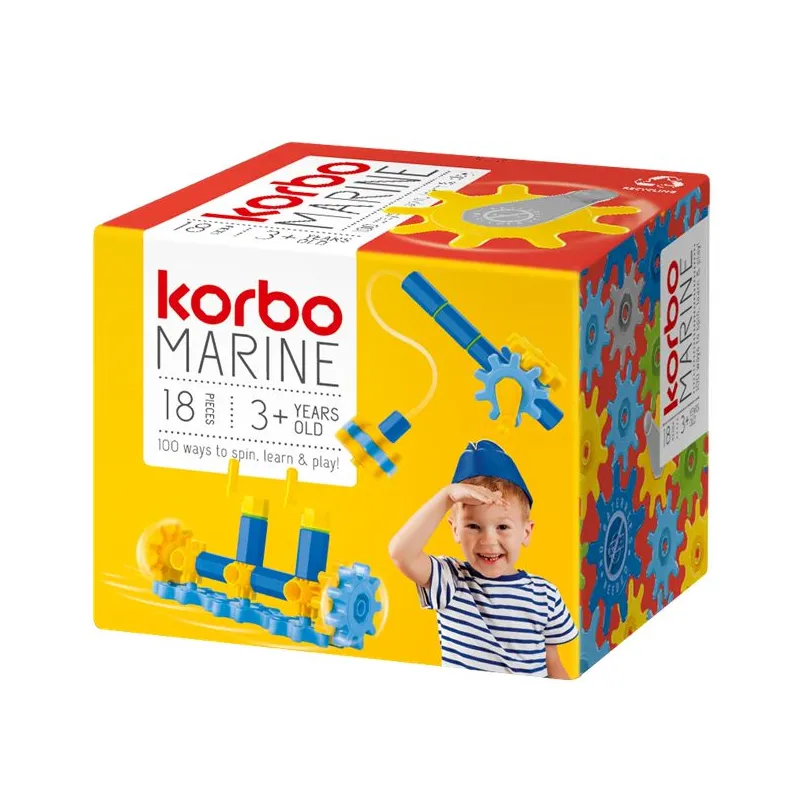 KLOCKI KONSTRUKCYJNE KORBO MARINE 18 ELEMENTÓW 3+