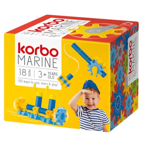 KLOCKI KONSTRUKCYJNE KORBO MARINE 18 ELEMENTÓW 3+