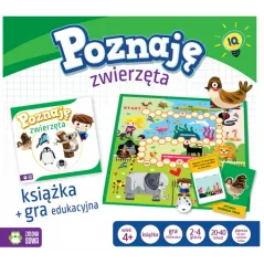 POZNAJĘ ZWIERZĘTA GRA EDUKACYJNA + KSIĄŻKA 4+