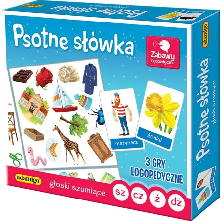 Psotne Słówka Głoski Szumiące Zabawy Logopetyczne Adamigo 5+ Psotne Słówka Głoski Szumiące Zabawy Logopetyczne Adamigo 5+