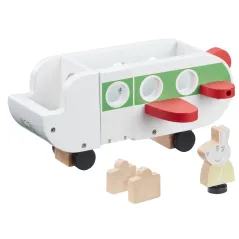 Drewniany Samolot Z Figurką Świnka Peppa 2+