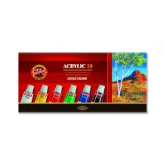 FARBY AKRYLOWE 10 KOLORÓW 16 ML KOH-I-NOOR