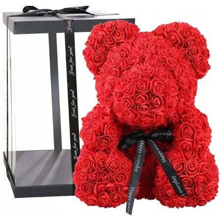 MIŚ RÓŻANY CZERWONY 40 CM II GATUNEK