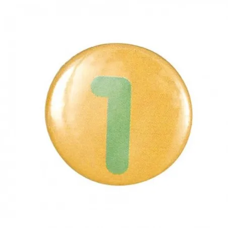 Cyfra 1 Przypinka 2,5Cm Cyfra 1 Przypinka 2,5Cm