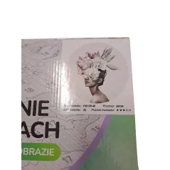 MALOWANIE PO NUMERKACH KOBIETA KWIAT 40 CM 14+
