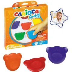 KREDKI ŚWIECOWE MISIAKI 6 KOLORÓW CARIOCA BABY
