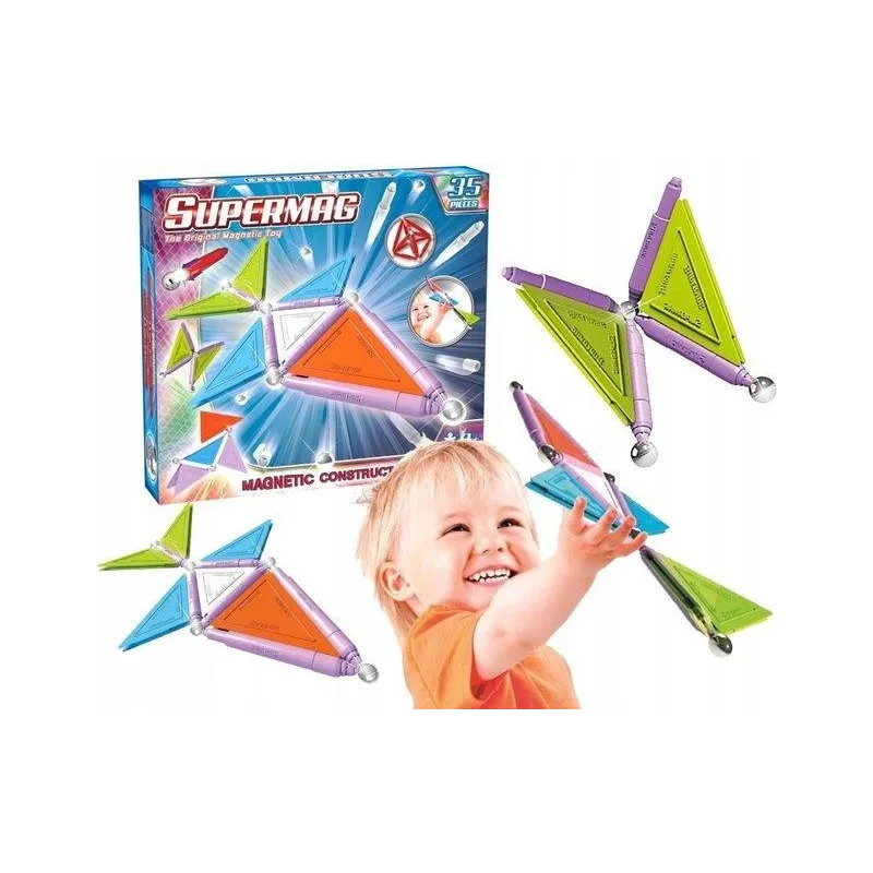 KLOCKI MAGNETYCZNE SUPERMAG TAGS TRENDY 3+