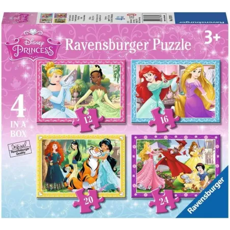 DISNEY KSIĘŻNICZKI PUZZLE 4W1 72 ELEMENTY RAVENSBURGER 3+