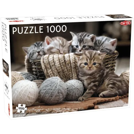 Małe Kotki Puzzle 1000 Elementów Tactic 10+ Małe Kotki Puzzle 1000 Elementów Tactic 10+