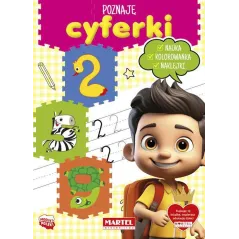 POZNAJĘ CYFERKI. NAUKA, KOLOROWANKI, NAKLEJKI