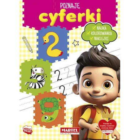 Poznaję Cyferki. Nauka, Kolorowanki, Naklejki