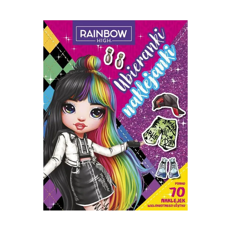 RAINBOW HIGH. UBIERANKI NAKLEJANKI