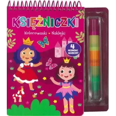 KSIĘŻNICZKI. KOLOROWANKI, NAKLEJKI