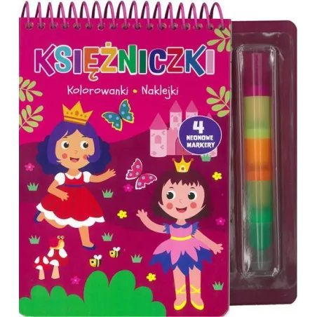 KSIĘŻNICZKI. KOLOROWANKI, NAKLEJKI