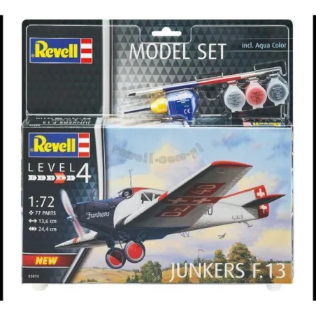 Gdański Samolot Pocztowy Junkers Model Do Sklejania Revell 12+