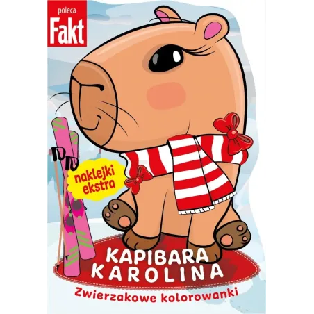 Kapibara Karolina. Zwierzakowe Kolorowanki Z Naklejkami Kapibara Karolina. Zwierzakowe Kolorowanki Z Naklejkami