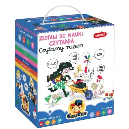 Czytamy razem Zestaw do nauki czytania  2 3 4 5 Zabawka roku!