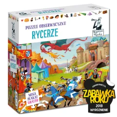 Puzzle 104 obserwacyjne Rycerze  plakat XXL Kapitan Nauka