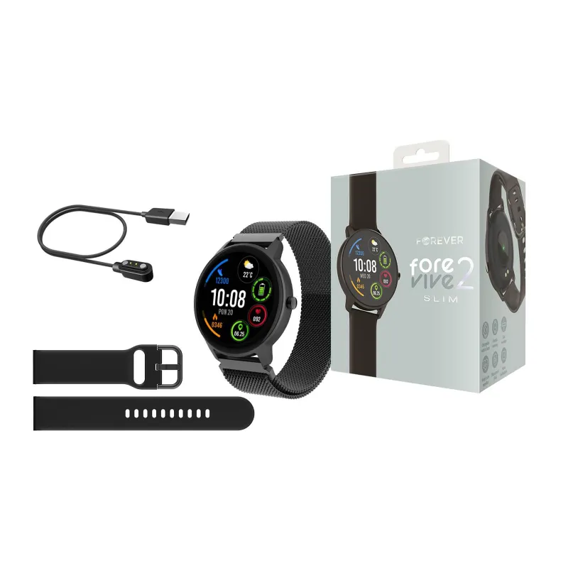 SMARTWATCH FOREVIVE 2 SLIM FOREVER SB-325 CZARNY