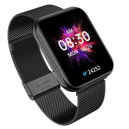 SMARTWATCH GARETT GRC MAXX CZARNY STALOWY 100 TRYBÓW SPORTOWYCH