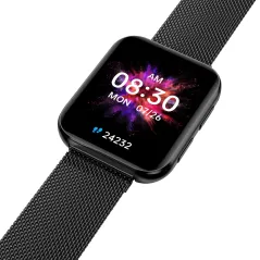 SMARTWATCH GARETT GRC MAXX CZARNY STALOWY 100 TRYBÓW SPORTOWYCH