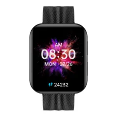 SMARTWATCH GARETT GRC MAXX CZARNY STALOWY 100 TRYBÓW SPORTOWYCH