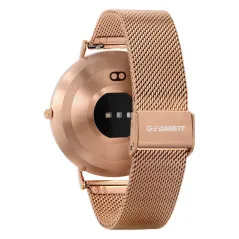 SMARTWATCH GARETT VERONA – ZŁOTY, STALOWY, ELEGANCKI ZEGAREK DAMSKI Z FUNKCJAMI SPORTOWYMI