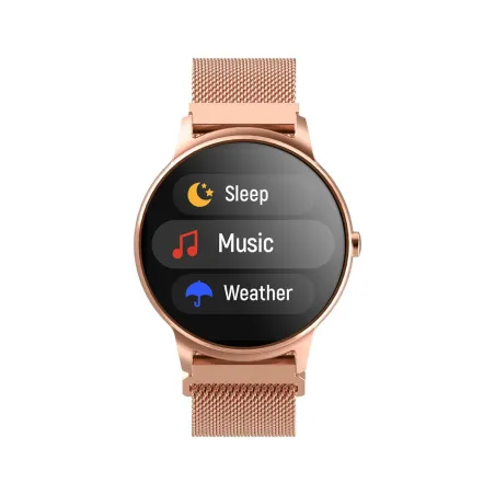 Smartwatch Forever Forevive 2 Sb-330 – Różowo-Złoty, Damski Zegarek Z Funkcjami Sportowymi I Zdrowotnymi
