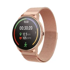 SMARTWATCH FOREVER FOREVIVE 2 SB-330 – RÓŻOWO-ZŁOTY, DAMSKI ZEGAREK Z FUNKCJAMI SPORTOWYMI I ZDROWOTNYMI