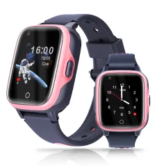 SMARTWATCH CALMEAN VIDEO 4G DLA DZIECI – RÓŻOWY, Z KARTĄ SIM, IPX7, GPS I APLIKACJAMI